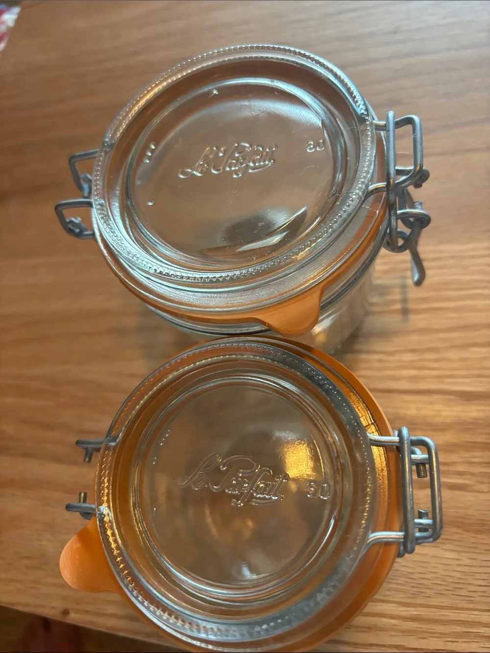 Authentic LeParfait Glass Clamp-Top Storage Jars - Set of 2
